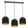 Candelabro suspenso FRODI 3xE27/60W/230V preto