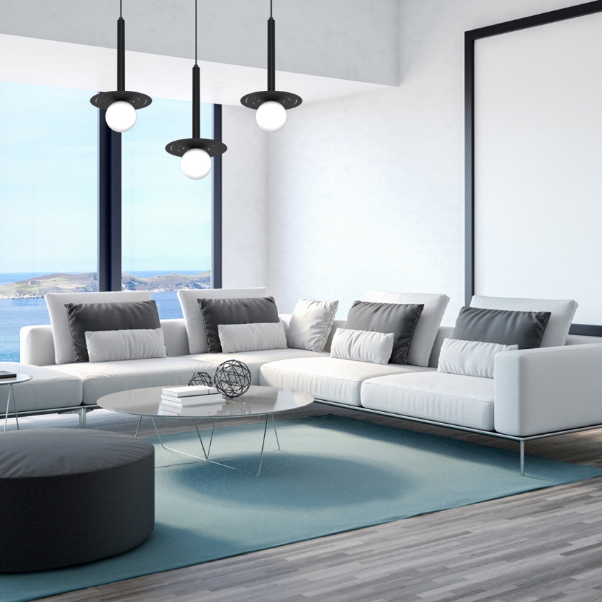 Candelabro suspenso FUTURA 3xG9/7W/230V preto
