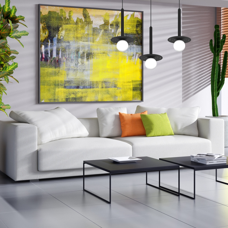 Candelabro suspenso FUTURA 3xG9/7W/230V preto