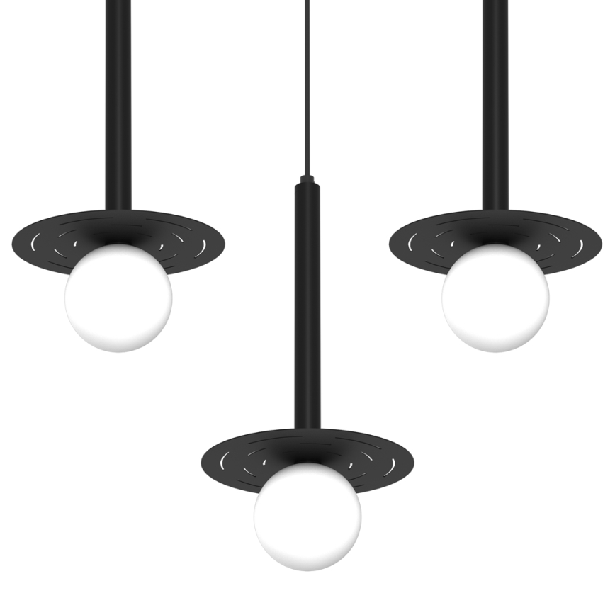 Candelabro suspenso FUTURA 3xG9/7W/230V preto