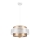 Candelabro suspenso GABI 1xE27/60W/230V dourado/branco diâmetro 40 cm