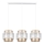Candelabro suspenso GABI 3xE27/60W/230V dourado/branco