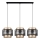 Candelabro suspenso GABI 3xE27/60W/230V dourado/preto