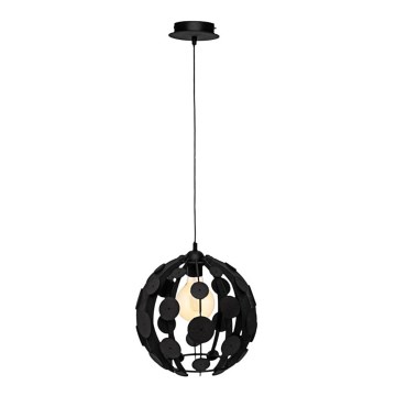 Candelabro suspenso GAIA 1xE27/60W/230V preto Ø 18 cm