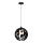 Candelabro suspenso GAIA 1xE27/60W/230V preto Ø 18 cm