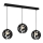 Candelabro suspenso GAIA 3xE27/60W/230V preto/castanho