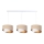 Candelabro suspenso GALAXY 3xE27/60W/230V bege/branco/dourado