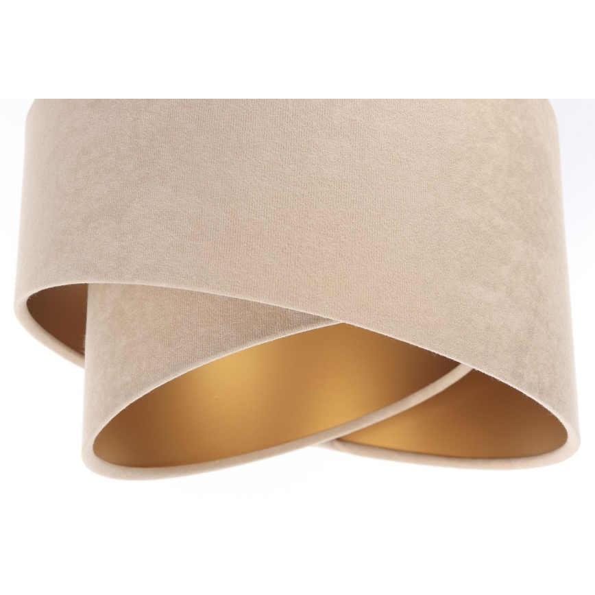 Candelabro suspenso GALAXY 3xE27/60W/230V bege/dourado