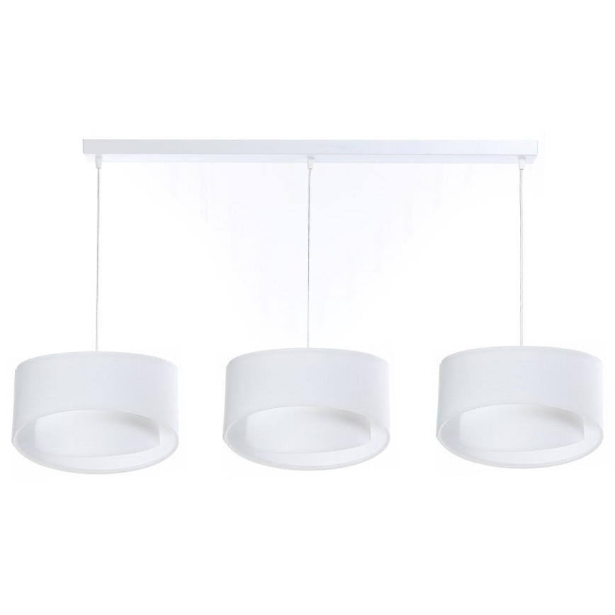 Candelabro suspenso GALAXY 3xE27/60W/230V branco