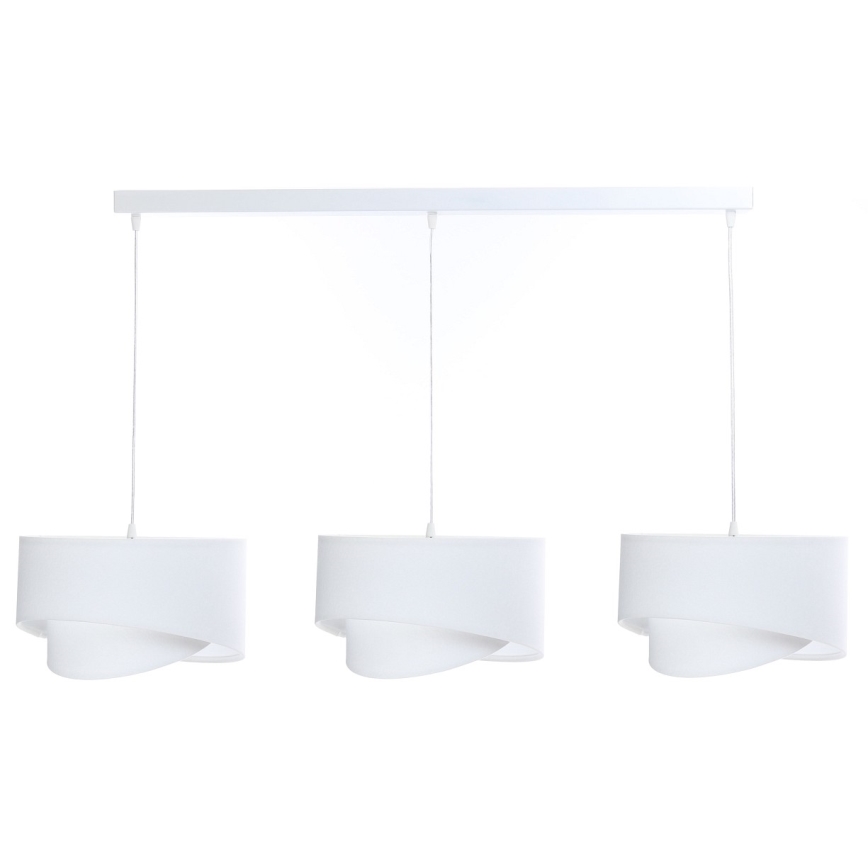 Candelabro suspenso GALAXY 3xE27/60W/230V branco