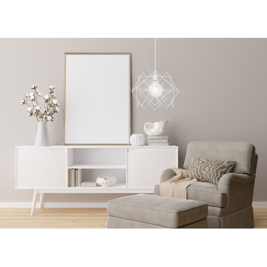 Candelabro suspenso GALL 1xE27/60W/230V branco