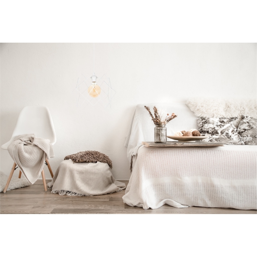 Candelabro suspenso GALL 1xE27/60W/230V branco