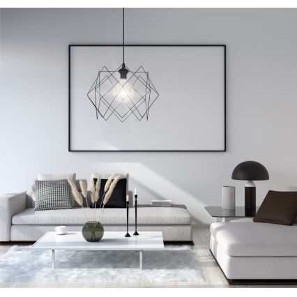 Candelabro suspenso GALL 1xE27/60W/230V preto
