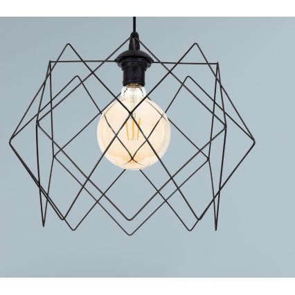Candelabro suspenso GALL 1xE27/60W/230V preto