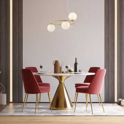 Candelabro suspenso GAMA 3xG9/12W/230V dourada