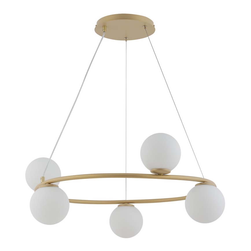 Candelabro suspenso GAMA 5xG9/12W/230V dourada
