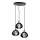 Candelabro suspenso GEM 3xE27/60W/230V