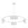 Candelabro suspenso GENESIS 10xGU10/8W/230V branco