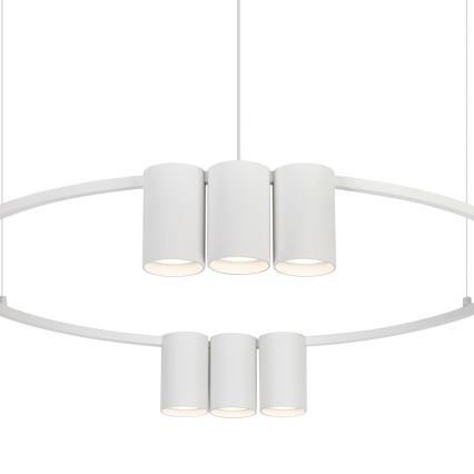 Candelabro suspenso GENESIS 10xGU10/8W/230V branco