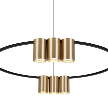 Candelabro suspenso GENESIS 10xGU10/8W/230V dourada