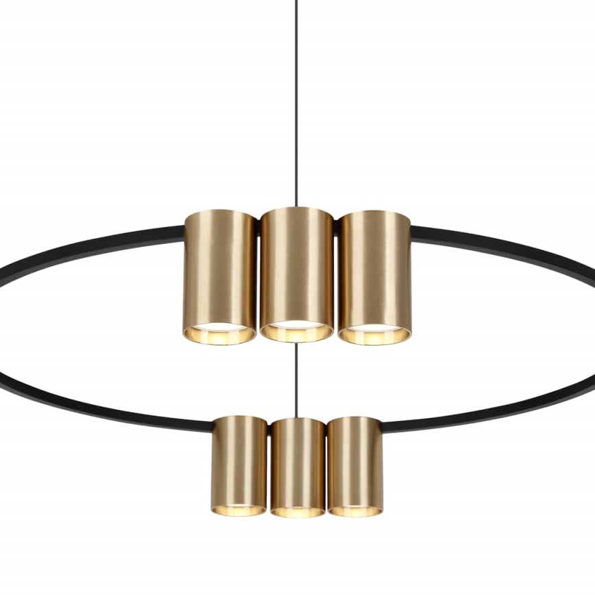 Candelabro suspenso GENESIS 10xGU10/8W/230V dourada