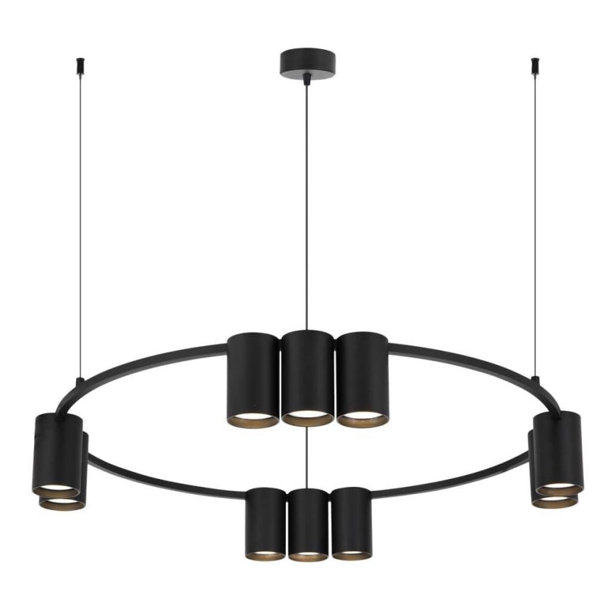 Candelabro suspenso GENESIS 10xGU10/8W/230V preto