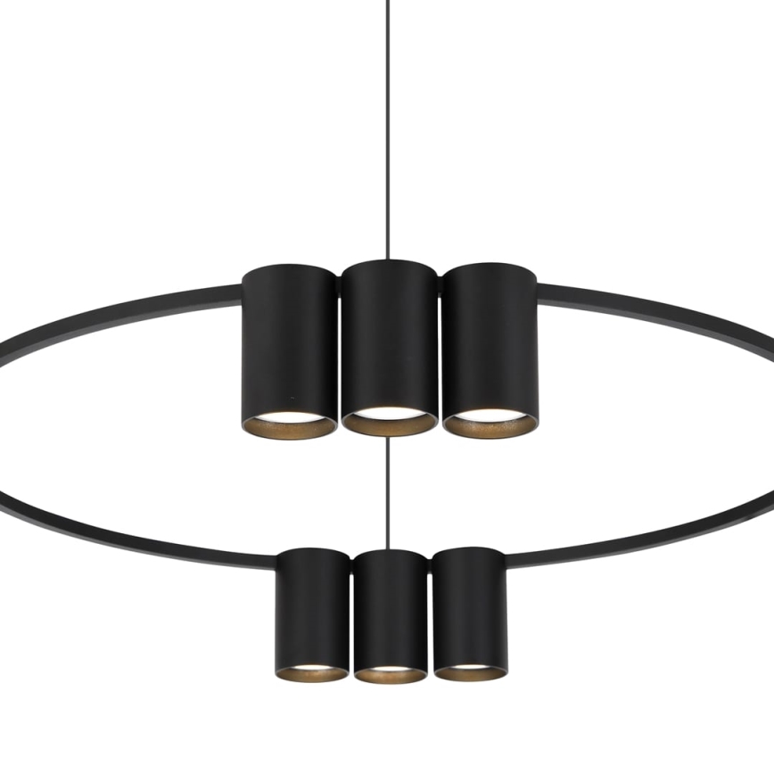 Candelabro suspenso GENESIS 10xGU10/8W/230V preto