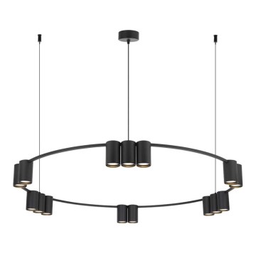 Candelabro suspenso GENESIS 15xGU10/8W/230V preto