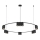 Candelabro suspenso GENESIS 15xGU10/8W/230V preto