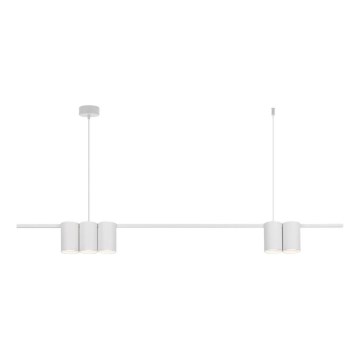 Candelabro suspenso GENESIS 5xGU10/8W/230V branco