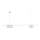 Candelabro suspenso GENESIS 5xGU10/8W/230V branco