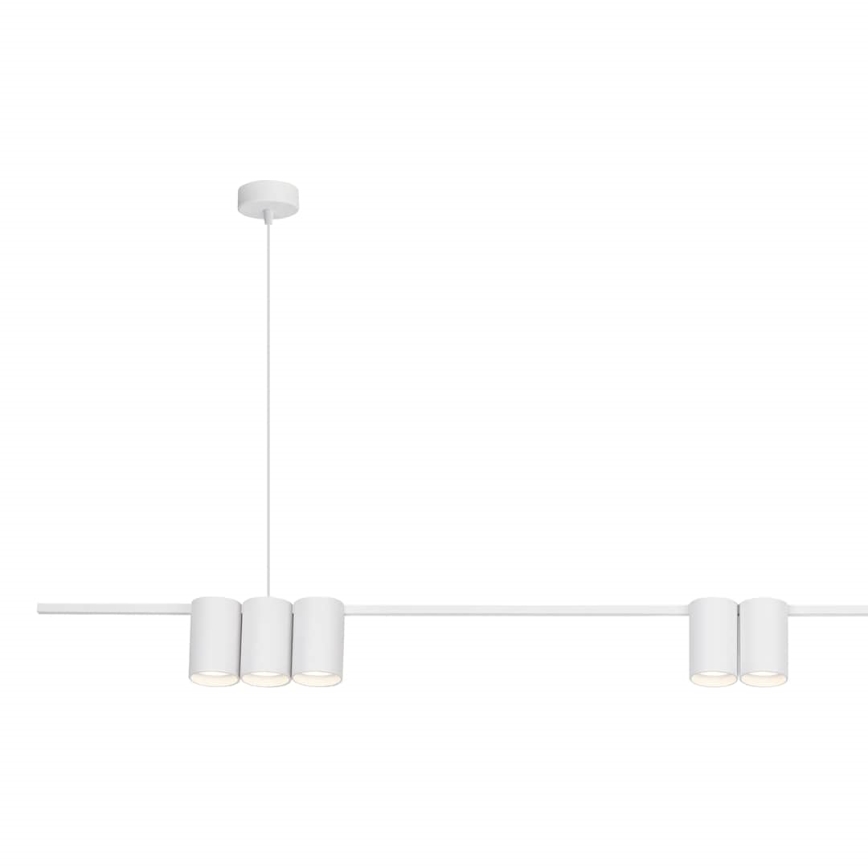 Candelabro suspenso GENESIS 7xGU10/8W/230V branco