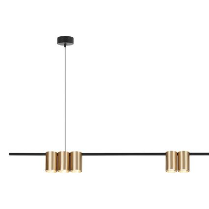 Candelabro suspenso GENESIS 7xGU10/8W/230V dourada