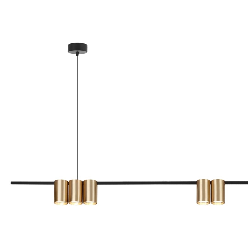Candelabro suspenso GENESIS 7xGU10/8W/230V dourada
