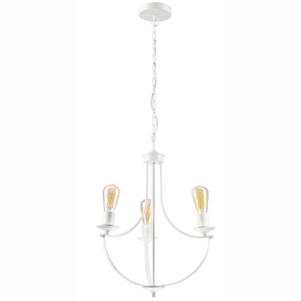 Candelabro suspenso GINA 3xE27/60W/230V branco