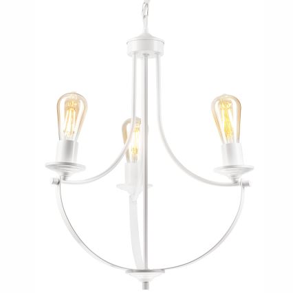 Candelabro suspenso GINA 3xE27/60W/230V branco