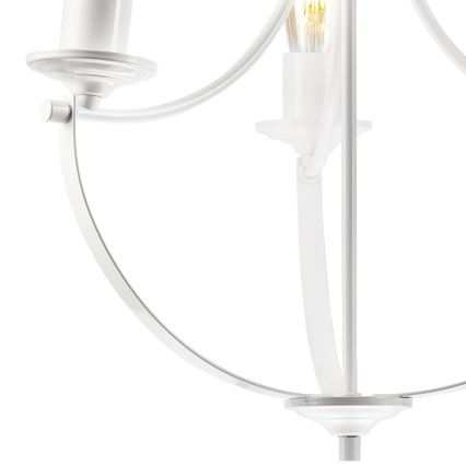 Candelabro suspenso GINA 3xE27/60W/230V branco