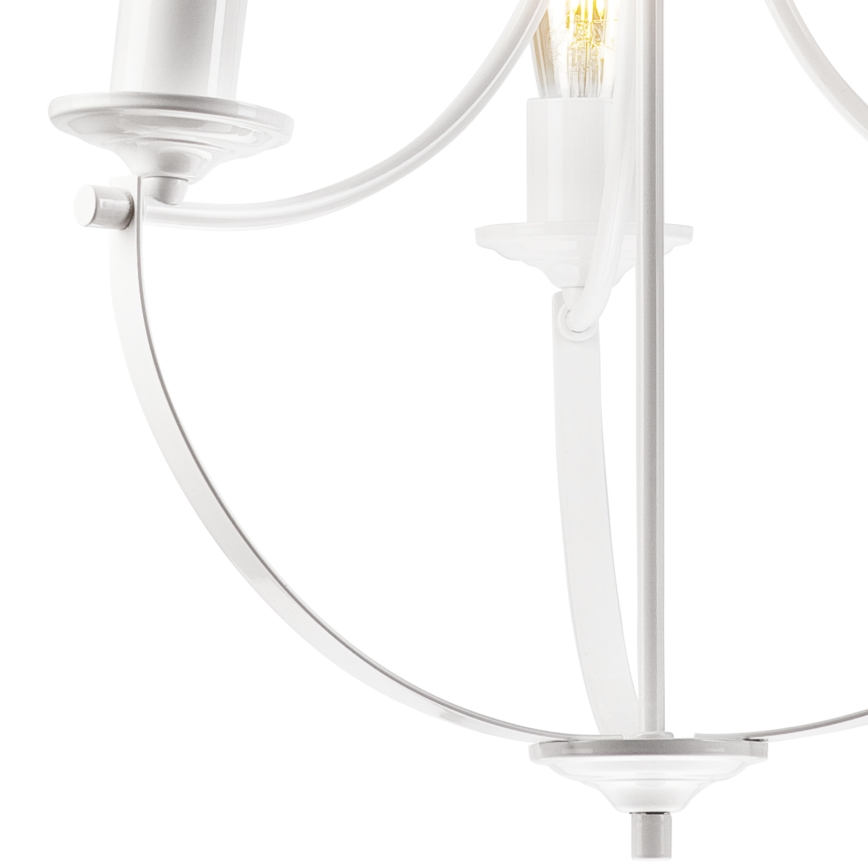Candelabro suspenso GINA 3xE27/60W/230V branco