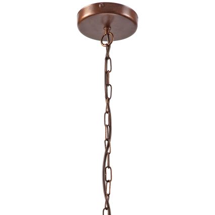 Candelabro suspenso GINA 3xE27/60W/230V castanho