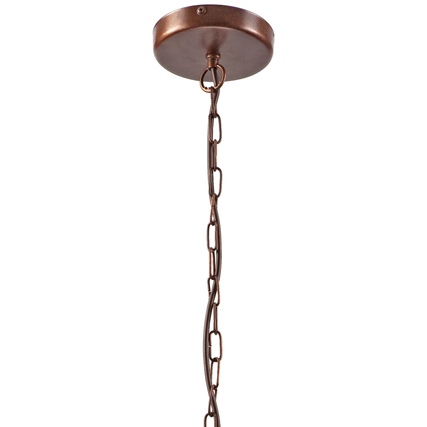 Candelabro suspenso GINA 3xE27/60W/230V castanho