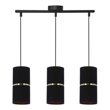Candelabro suspenso GINA 3xE27/60W/230V preto