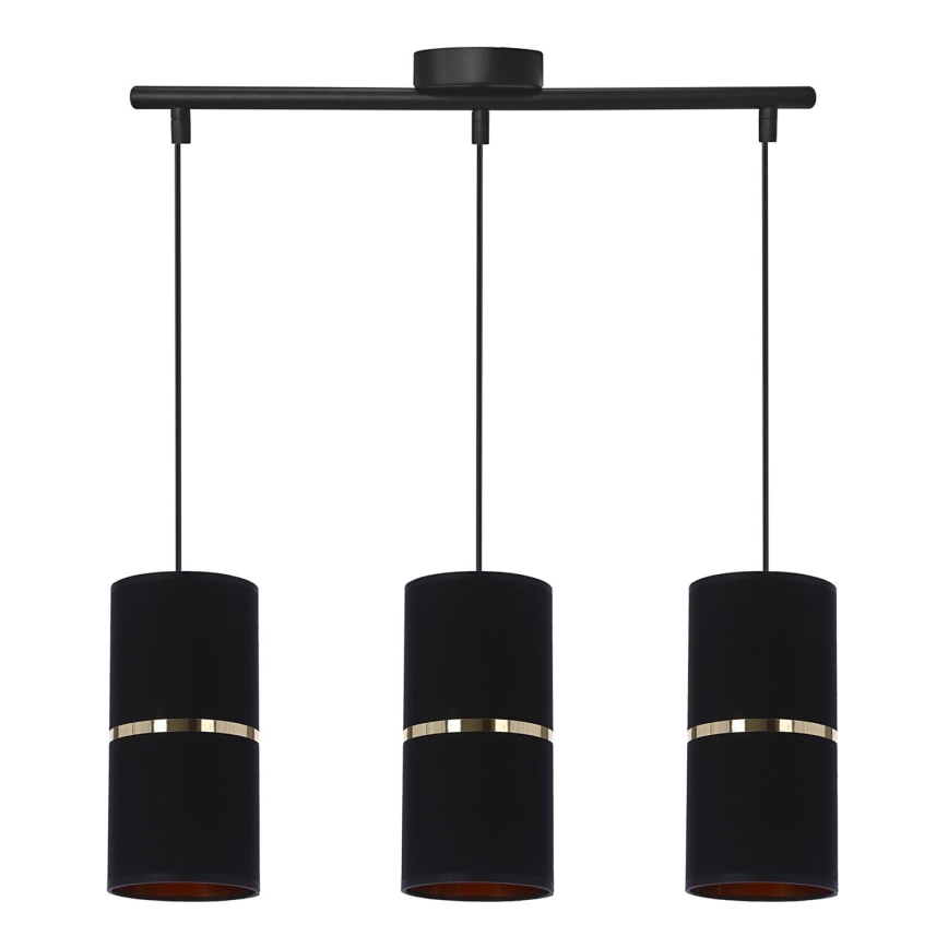 Candelabro suspenso GINA 3xE27/60W/230V preto