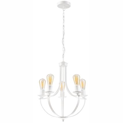 Candelabro suspenso GINA 5xE27/60W/230V branco