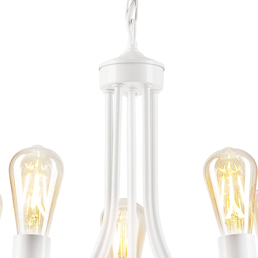 Candelabro suspenso GINA 5xE27/60W/230V branco