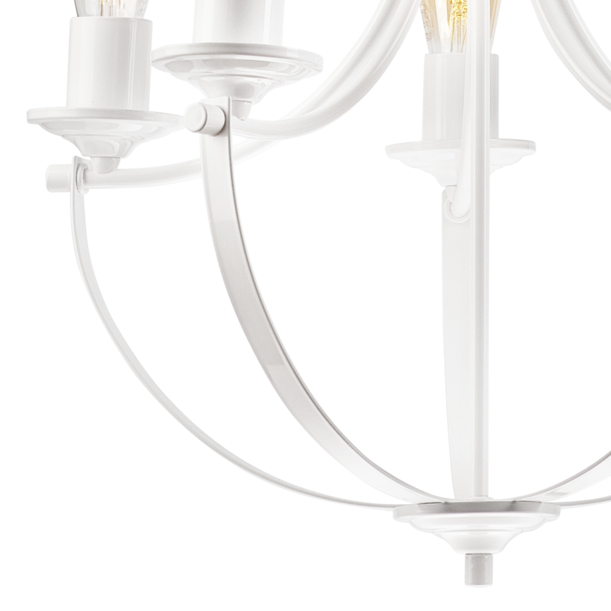 Candelabro suspenso GINA 5xE27/60W/230V branco