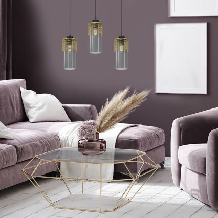 Candelabro suspenso GLAM 3xE27/60W/230V