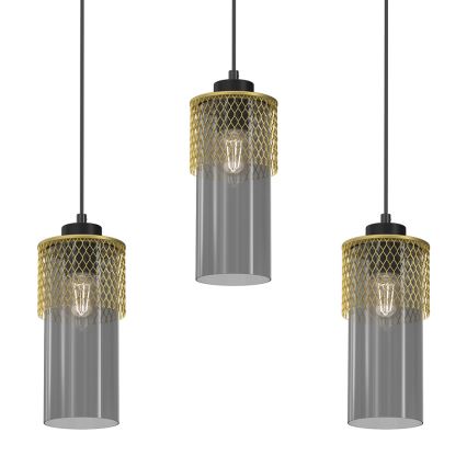 Candelabro suspenso GLAM 3xE27/60W/230V
