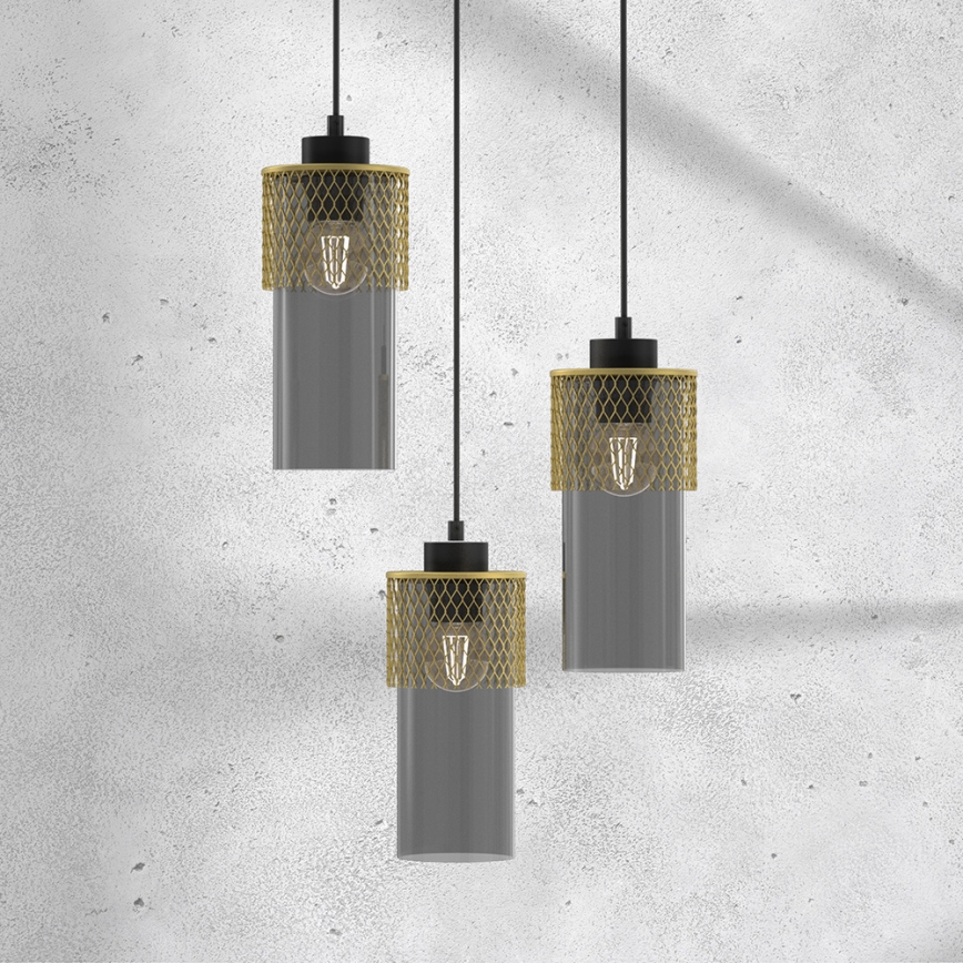 Candelabro suspenso GLAM 3xE27/60W/230V