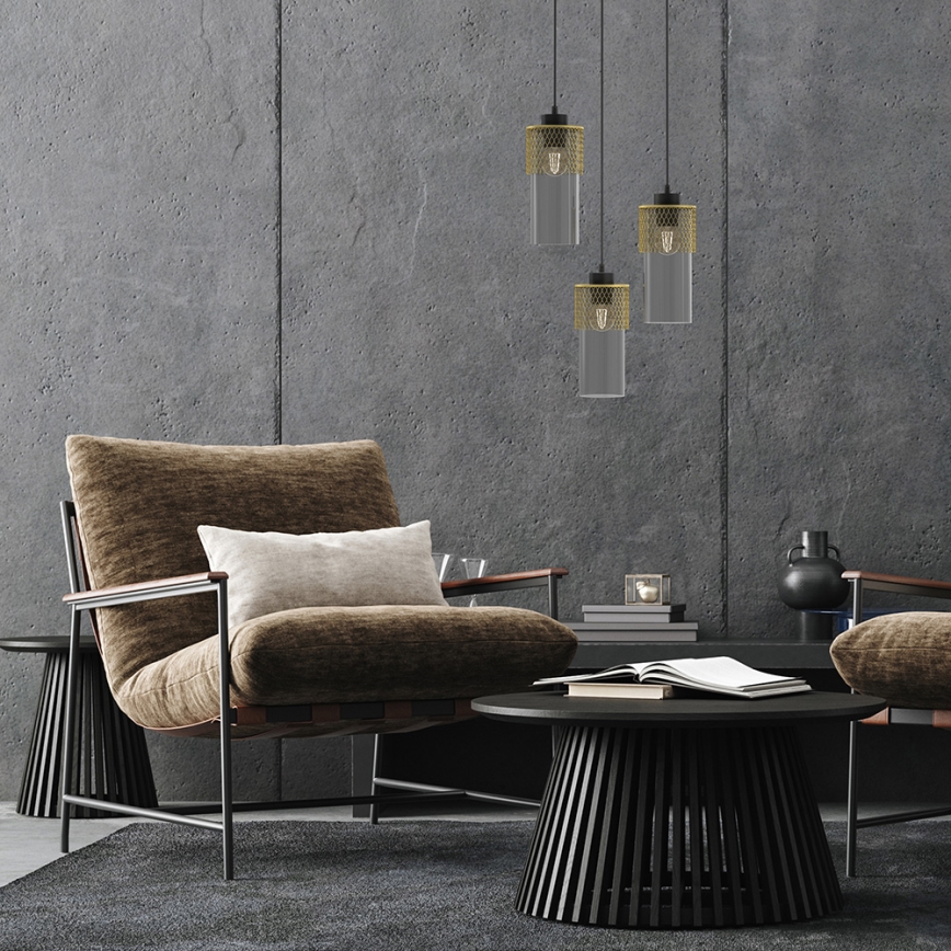 Candelabro suspenso GLAM 3xE27/60W/230V