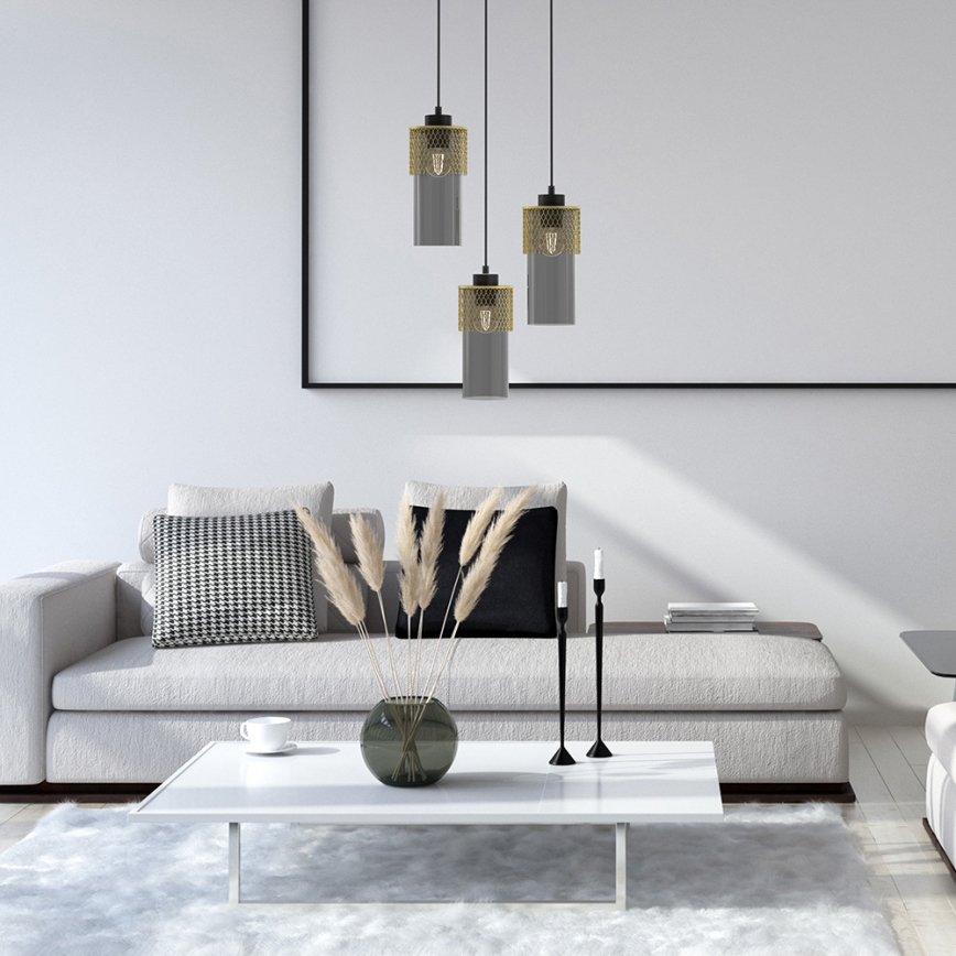 Candelabro suspenso GLAM 3xE27/60W/230V